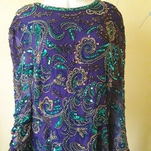 Gorgeous Beaded Top by Niteline Della Roufogali